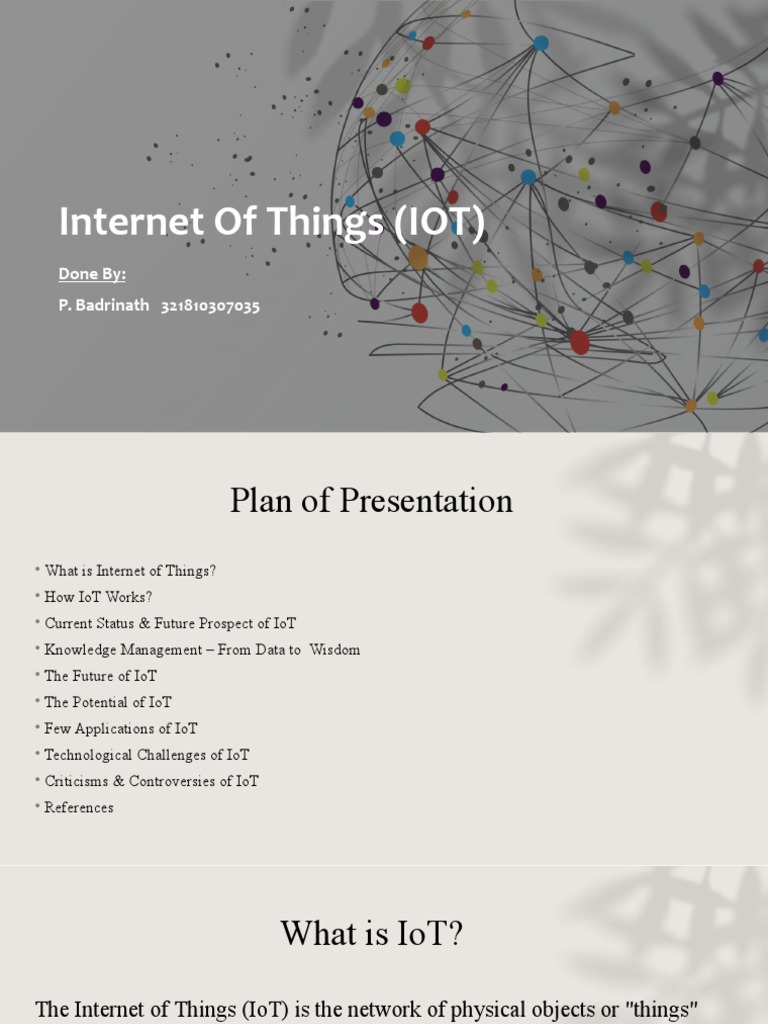 Overview of Internet of Things (IoT) | PDF | Internet Of Things | Radio ...