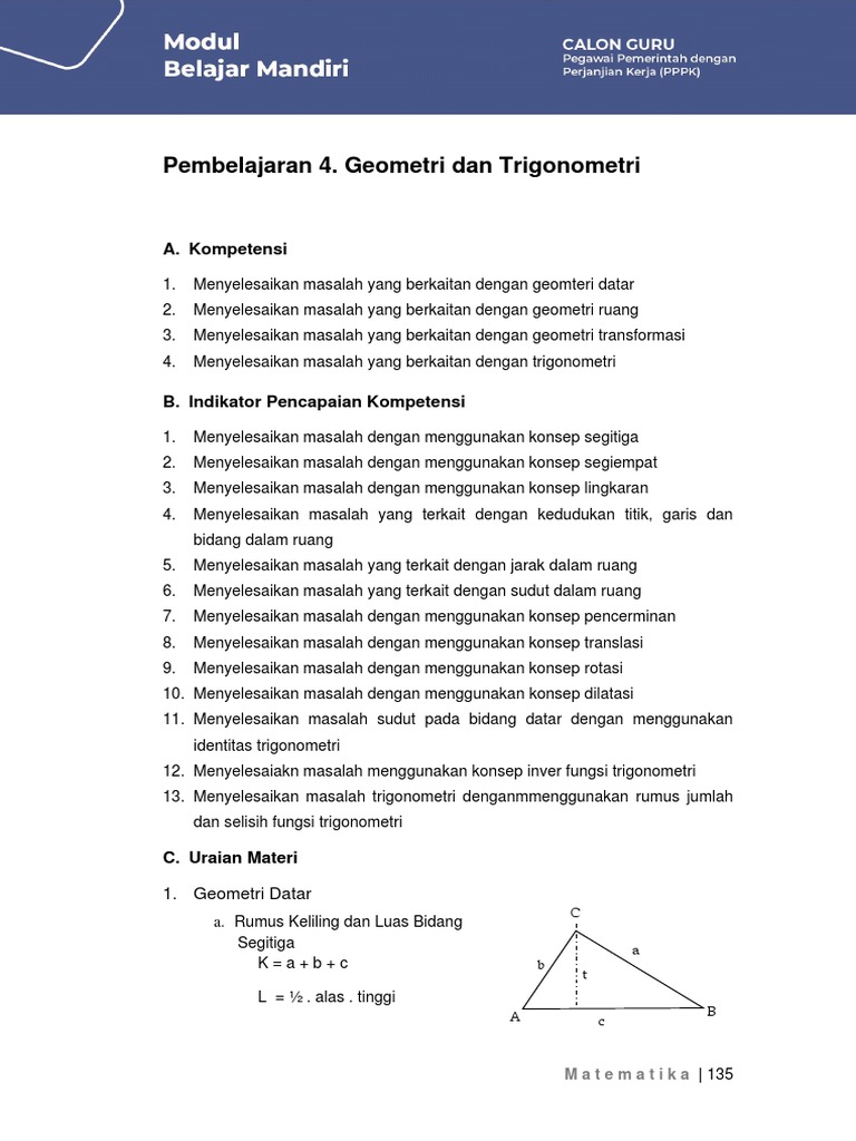 Geometri dan Trigonometri dalam Matematika | PDF