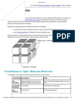 Shale Properties: Conventional vs. Tight / Shale Gas Reservoirs