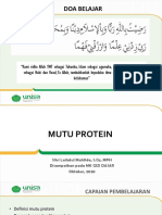 Evaluasi Mutu Protein