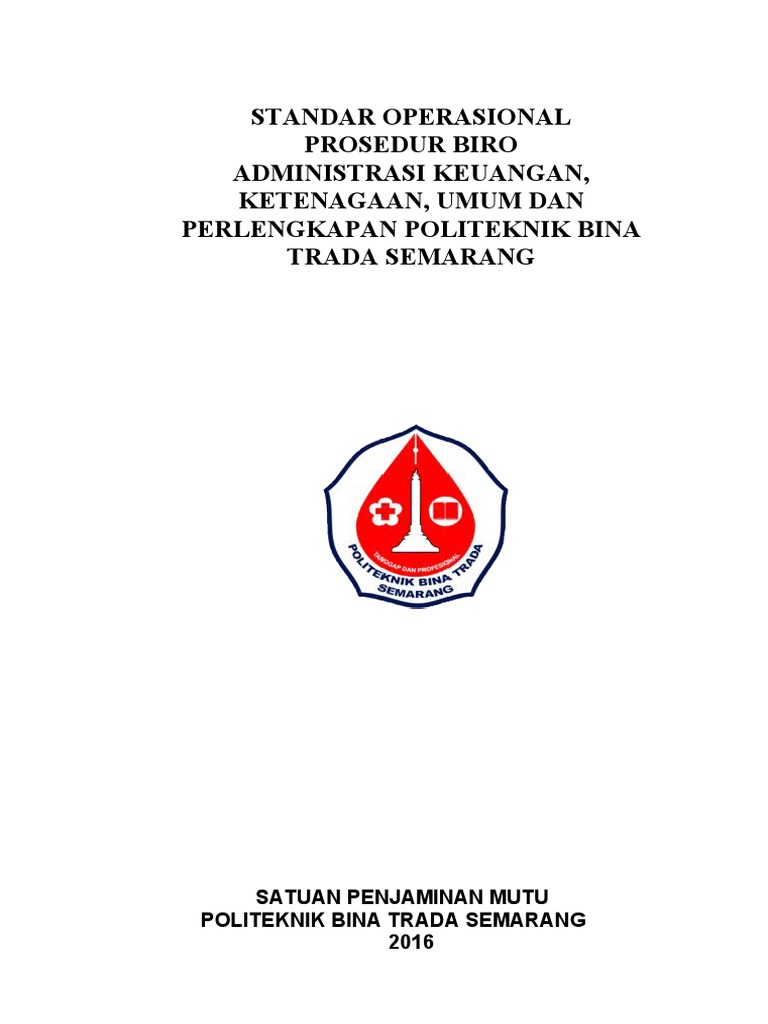 Sop Bagian Administrasi Umum Dan Keuangan Pdf