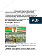 7-Eleven Product Strategy