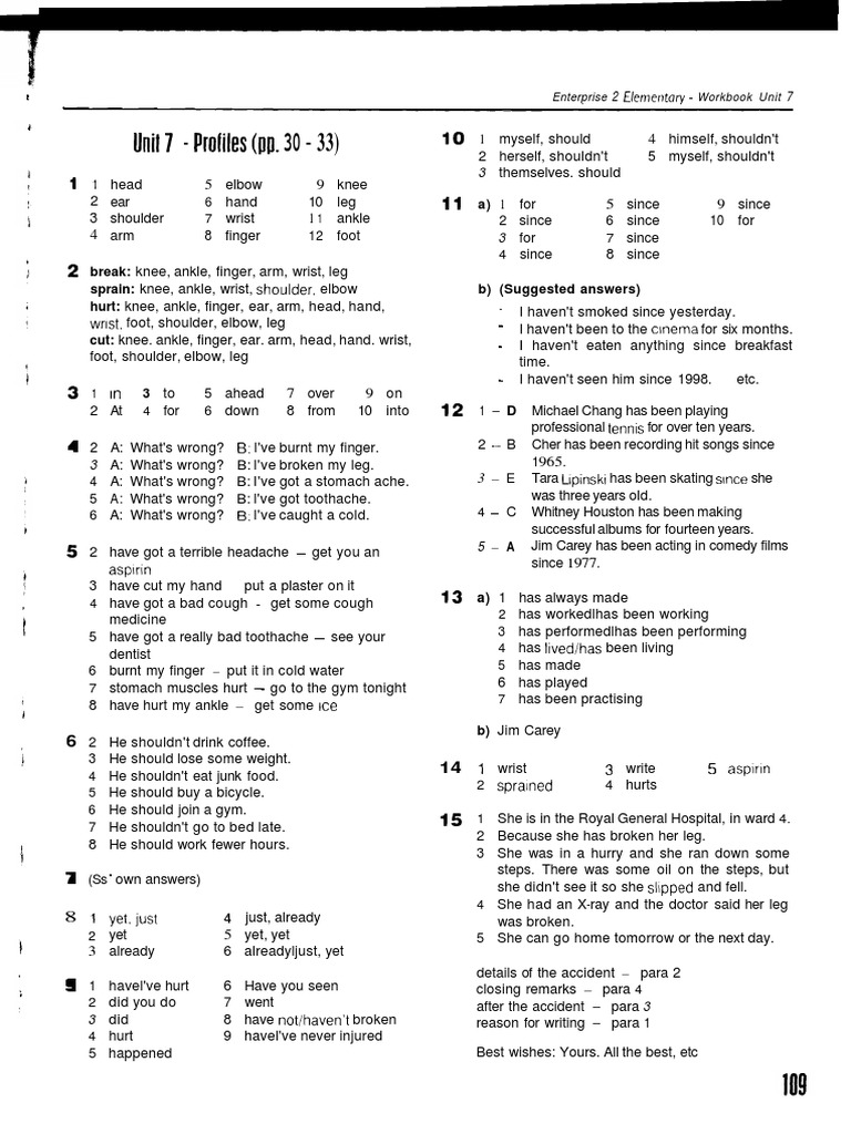 Enterprise 2 Workbook Key 2 | PDF | Water | Nature