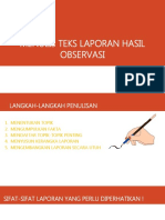 Menulis Laporan Hasil Observasi