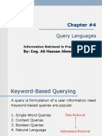 Chapter #4: Query Languages