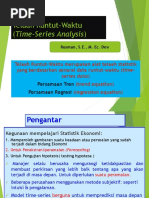 Trend Linear & Persamaan Regresi