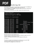 Navigating To The File Using CMD