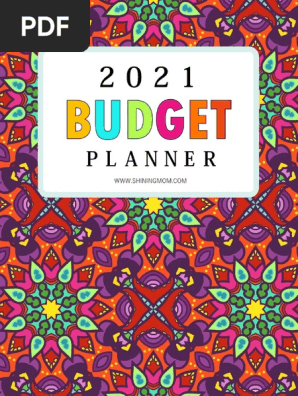 Budget Planner 2021 by Shining Mom M
