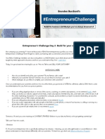 Entrepreneur'S Challenge Day 2: Build For Your Customer!: @brendonburchard