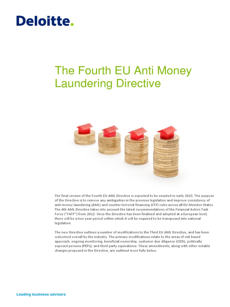 Eu Fourth Money Laundering Directive – FBRYU
