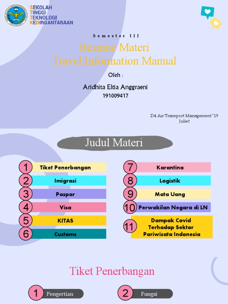 Travel Information Manual PDF