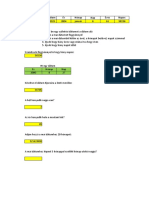 Excel Dátumos Feladat