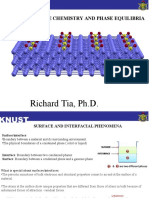 Richard Tia, PH.D.: Chem 355 Surface Chemistry and Phase Equilibria