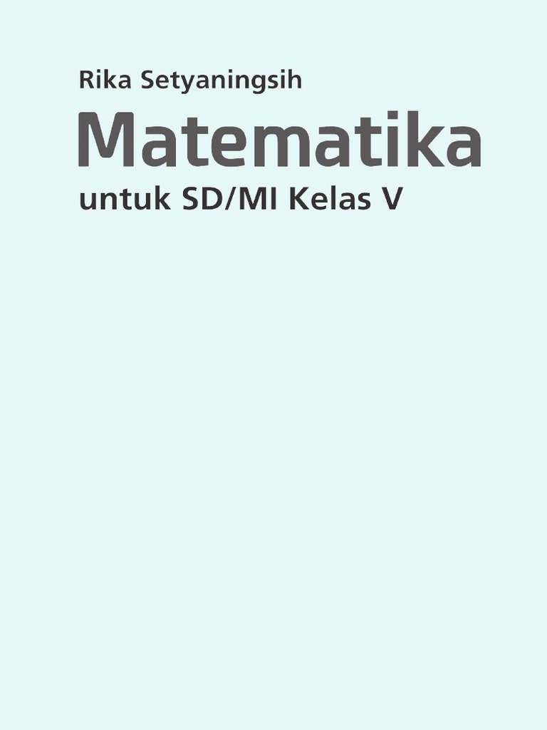 Buku Siswa Matematika Kelas V Sd Hal 106 Pdf