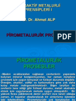 Pirometalurjik Prosesler Sunum PDF