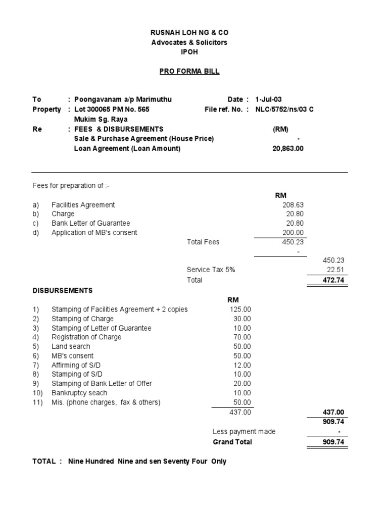Legal Fees CKHT PDF Fee Business