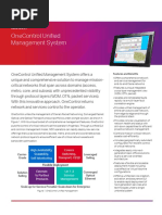 Onecontrol Unified Management System: Data Sheet