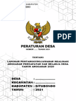 2020 - Draft Perdes Pertanggungjawaban APB Desa