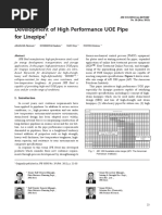 Development of High Performance UOE Pipe For Linepipe: Abstract