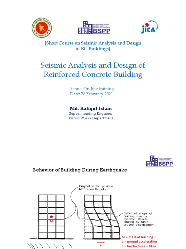 Seismic Design of RC Buildings Course | PDF | Beam (Structure ...