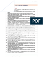 Ch.13 Current Liabilities: Exercise 13.01 True or False