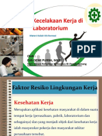 Kecelakaan Kerja Di Laboratorium: Oleh: Eva Dewi Purba, Mkes