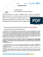 Actividades para Trabajar en Casa Cuarto Segunda Entrega