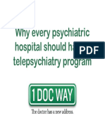 Why Every Psychiatric Hospital Should Have A Telepsychiatry Program