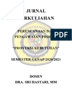 PROYEKSI KEBUTUHAN