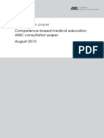 Consultation Paper: Competence-Based Medical Education AMC Consultation Paper August 2010