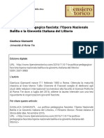 Il Pensiero Storico Durante Il Fascismo