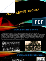 L'educazione Fascista