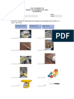 Direction: Classify The Following Tools, Equipment and Paraphernalia Whether It Is Under. (2pts Each) Measuring Tools Mixing Tools Cutting Tools