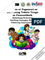 Q3 G11 Pagbasa at Pagsusuri - Module 1