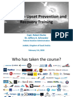 Aeroplane Upset Prevention and Recovery Training: Capt. Robert Burke Dr. Jeffery A. Schroeder