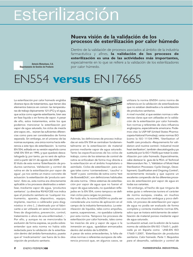 Esterilizacion ISO 17665 | PDF | Esterilización (Microbiología) | Vapor