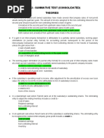 Afar 2 - Summative Test (Consolidated) Theories: Realized in The Second Year From Upstream Sales Made in Both Years