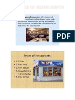 3 - Types of Restaurants
