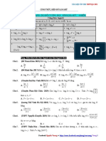 Chuyên đề 17. Công thức, biến đổi logarit- câu hỏi