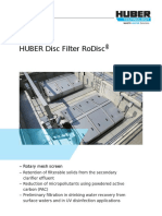 Huber Disc Filter Rodisc®: Waste