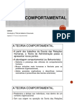 Teoria Comportamental Da Administração - Capítulo 13