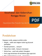 Kesehatan Dan Kebersihan Rongga Mulut Revisi 2018 Draft