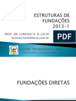 Estruturas de Fundações 2 - Diretas