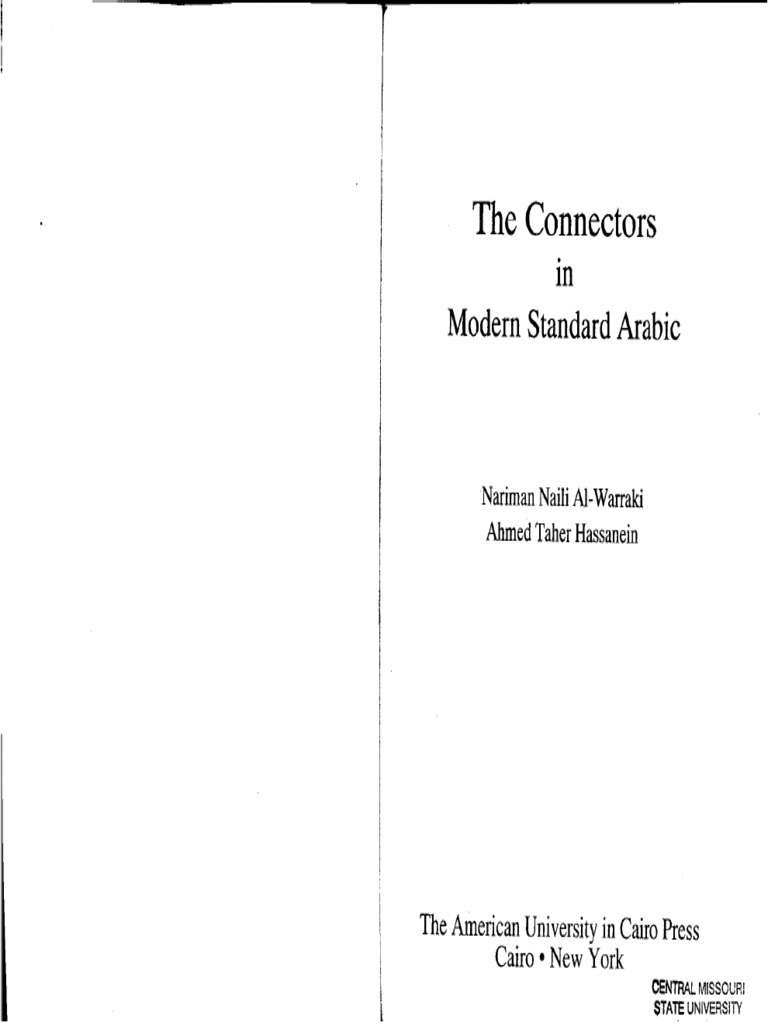 The Connectors in Modern Standard Arabic PDF