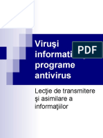 Virusi informatici si programe antivirus