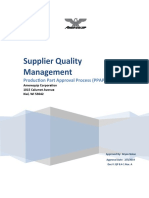 Supplier Quality Management: Production Part Approval Process (PPAP) Manual