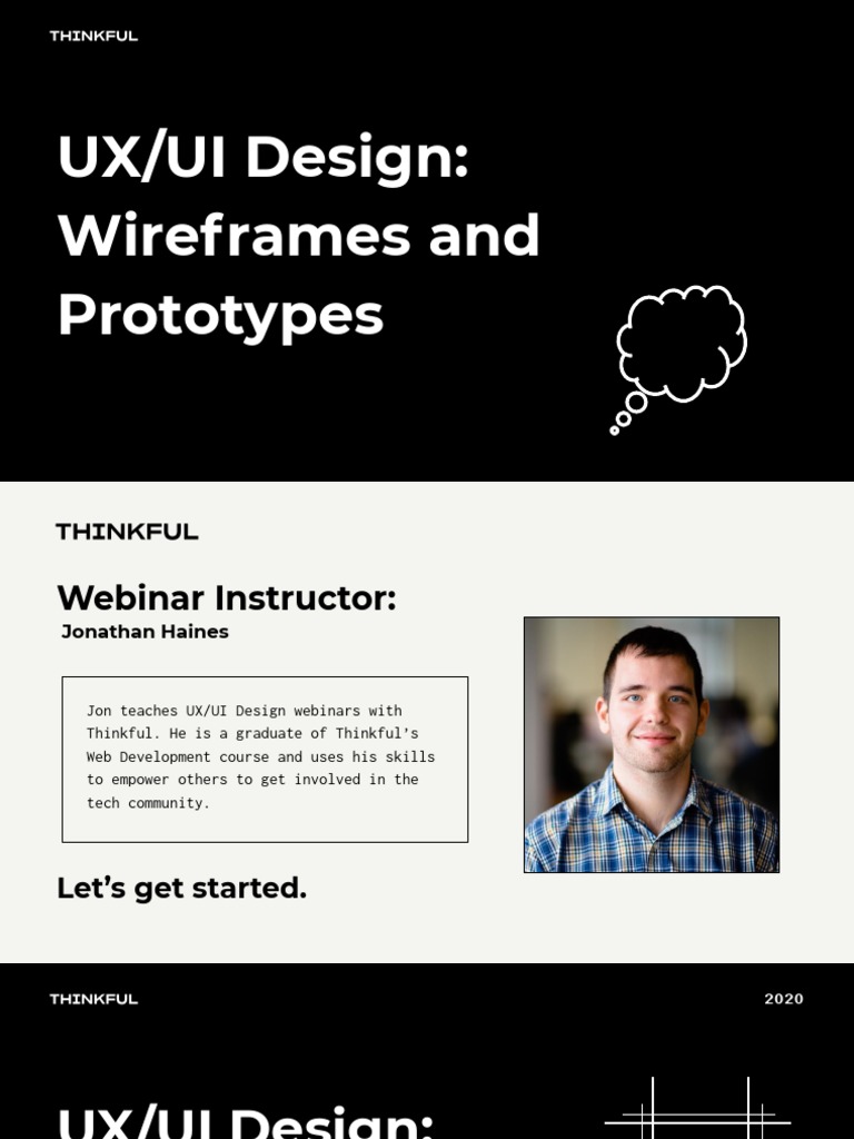 Webinar UX UI Design Wireframes and Prototypes | PDF | Human ...