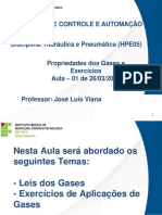 Propriedades dos Gases e Exercícios de Aplicações