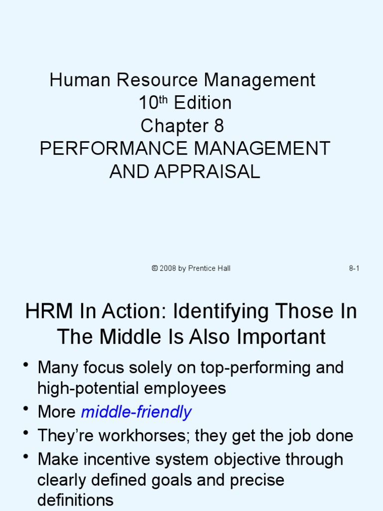 Human Resource Management 10 Edition Performance Management and ...