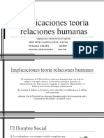 Implicaciones de Teoria de Las Relaciones Humanas